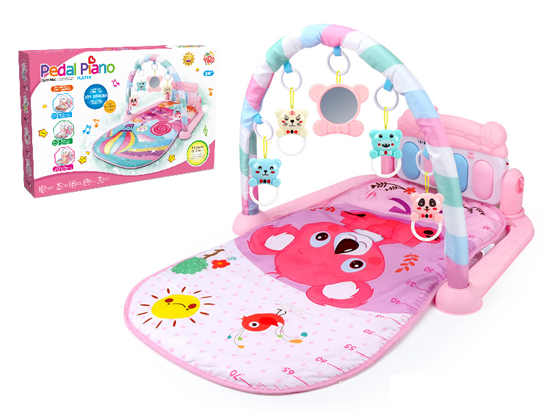 Koala Theme Baby Pedal Piano Fitness Blanket(Pink)