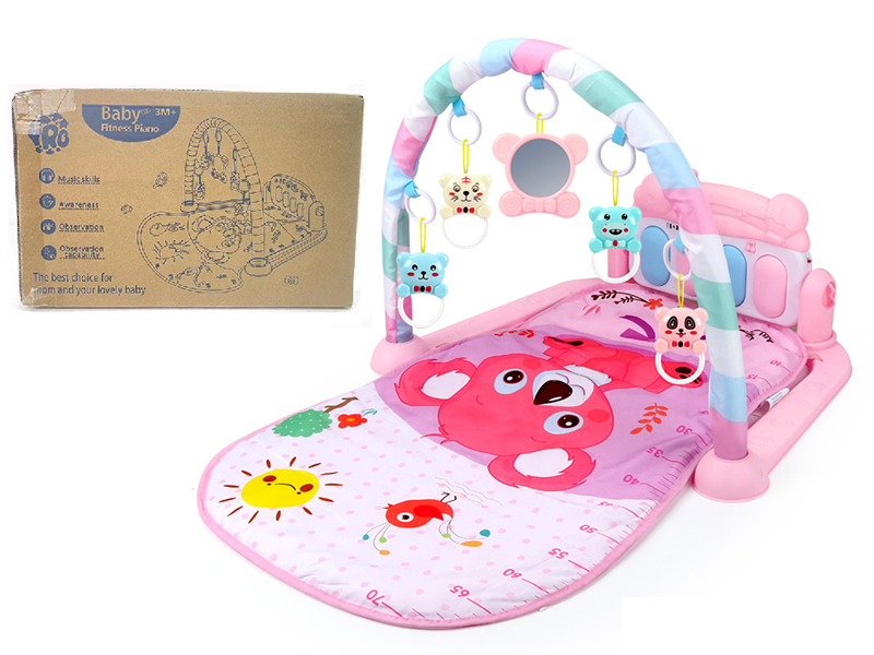 Koala Theme Baby Pedal Piano Fitness Blanket(Pink)