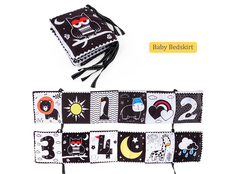 Baby Bedskirt Cloth Book(Double-Sided)