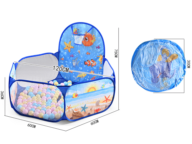 Ball Pool Children's Tent With Basketball Hoop