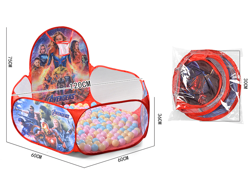 Ball Pool Children's Tent With Basketball Hoop