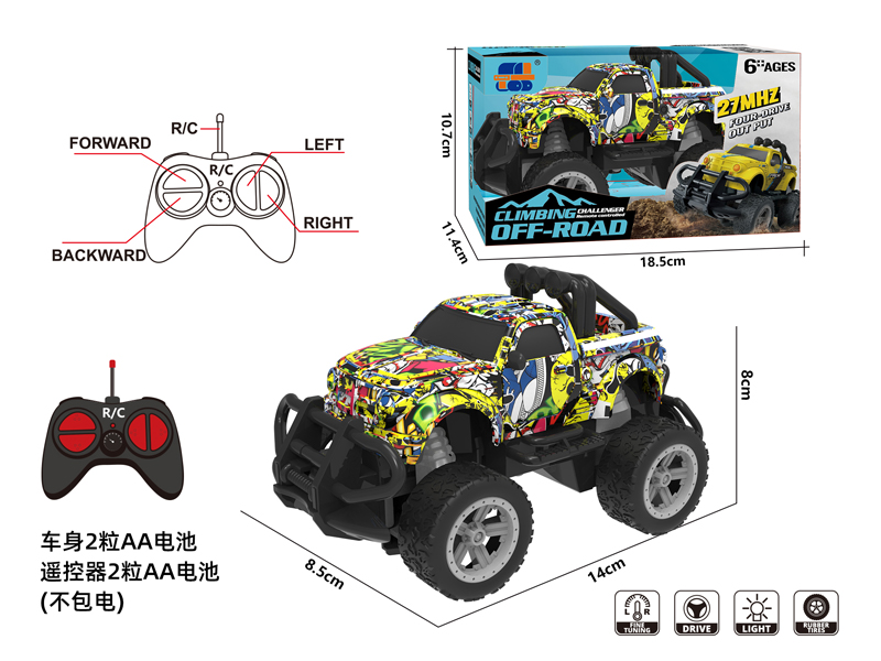 4CH R/C Mini Off-Road Vehicle With Light