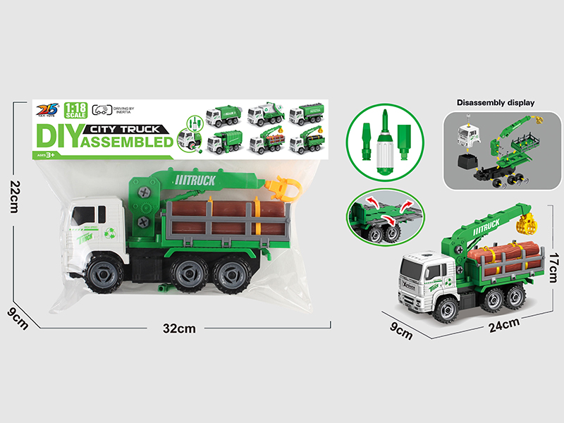 DIY Assembly Friction Timber Truck