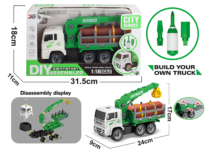 DIY Assembly Friction Timber Truck