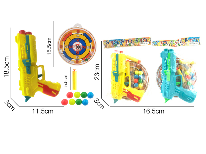 Ping-Pong Ball & Soft Bullet Gun Set