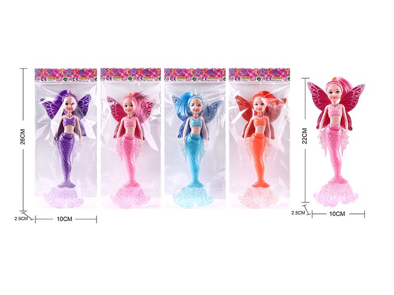 22cm Mermaid Doll With Butterfly Wing(With Lights)