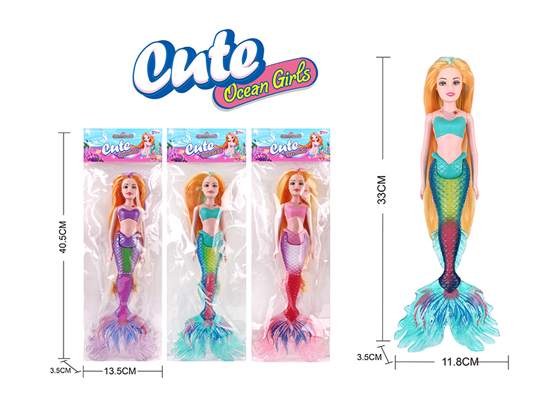 33.5cm Mermaid Doll With Lights