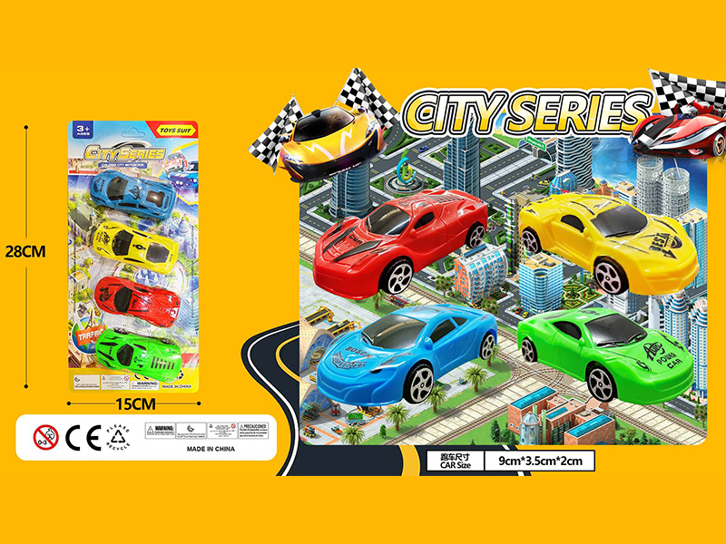 4PCS Sports Car