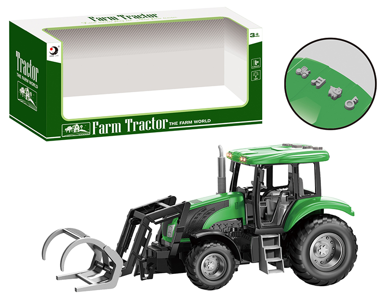 Friction Farm Tractor With Lights And Music