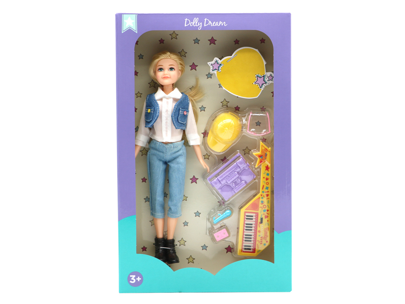 10-Inch Female Doll Guitar Series