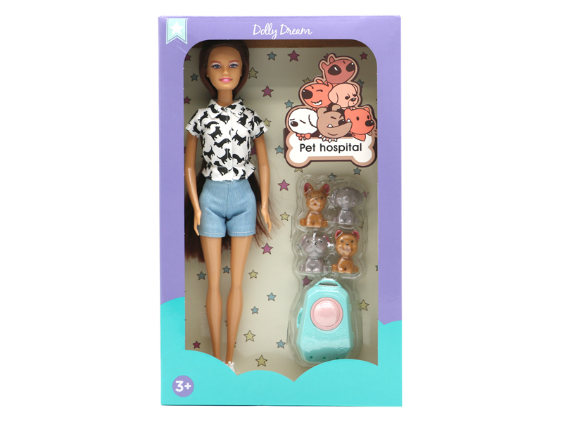 11.5-Inch Female Doll Pet Series