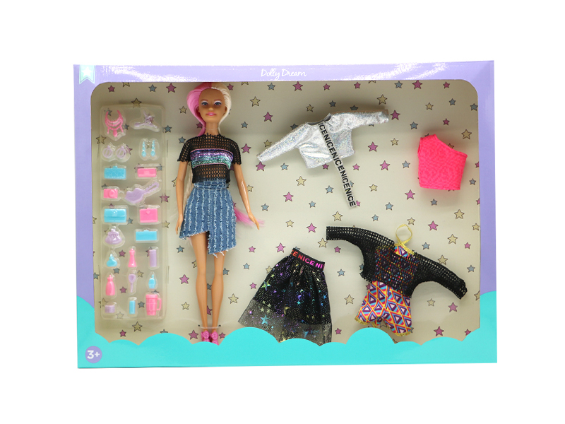 11.5-Inch Female Doll Dress Up Series