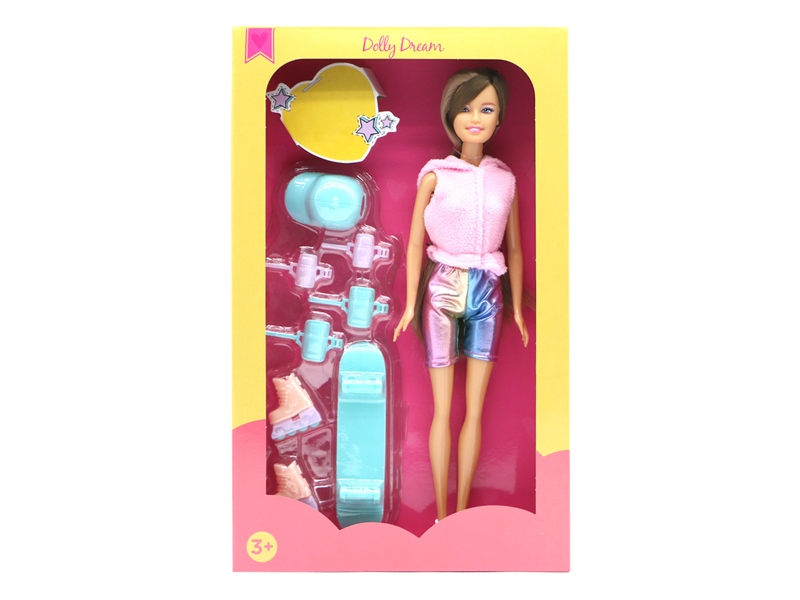11.5-Inch Female Doll Skateboard Series