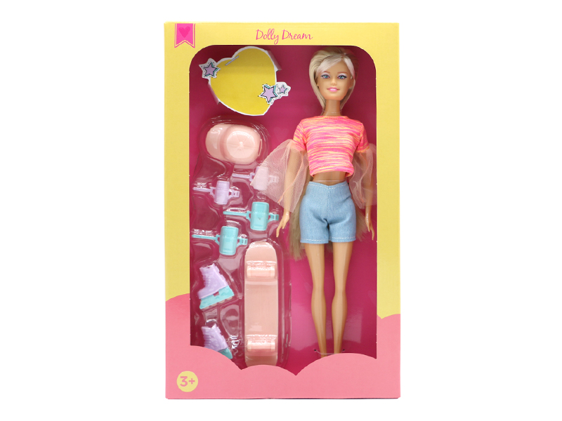 11.5-Inch Female Doll Skateboard Series