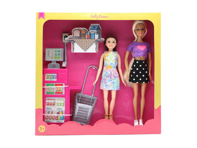 11.5-Inch 10-Inch Doll Supermarket Shopping Series