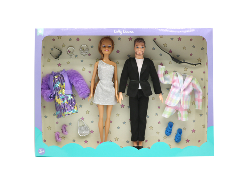 11.5-Inch Male Female Doll Dress Up Series