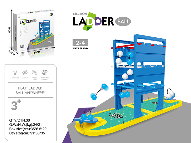 Ejection Ladder Ball Board Game