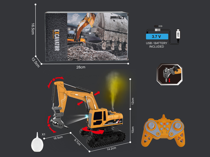 1:22 2.4G 11CH R/C Engineering Vehicle Series