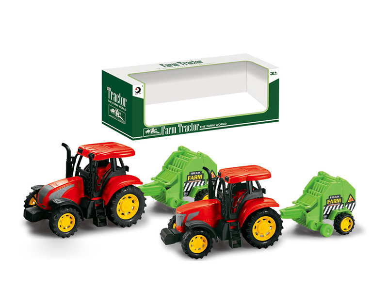 Friction Farm Tractor With Threshing Machine