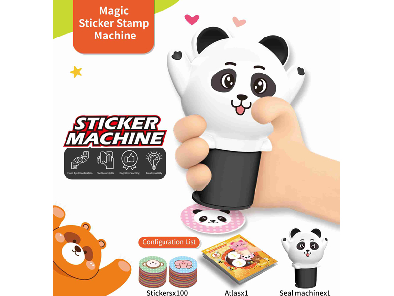 Magic Sticker Stamp Machine（100 Stickers）