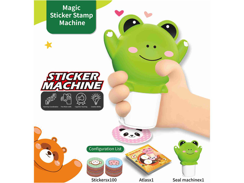 Magic Sticker Stamp Machine（100 Stickers）