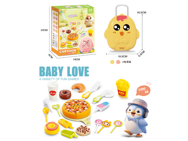 Chicken Box Pizza Food Set