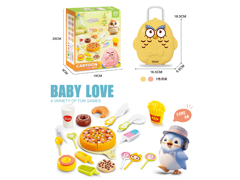 Blue Eagle Box Pizza Food Set