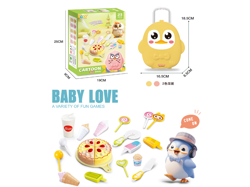 Penguin Box Cake Food Set