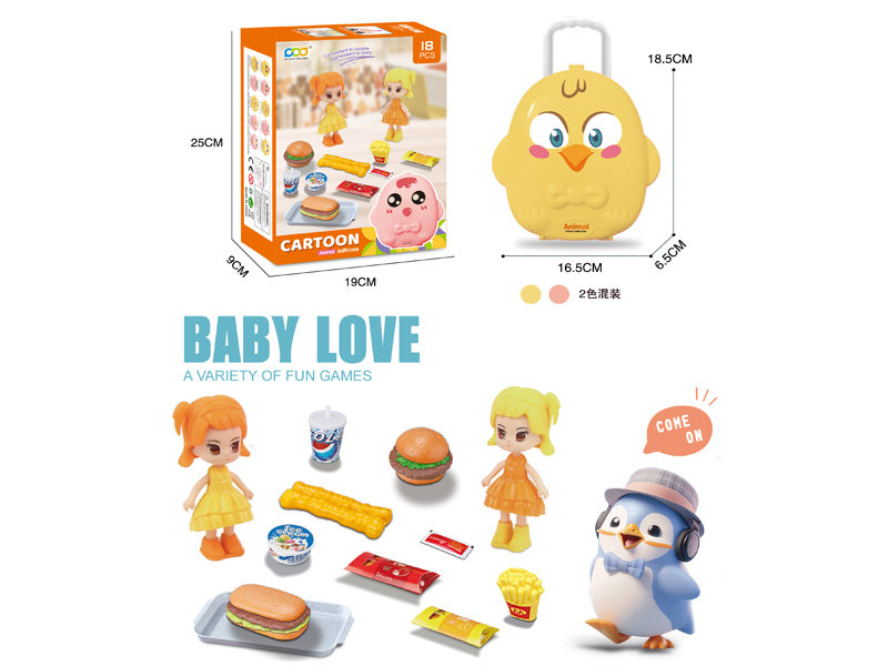 Bird Box Doll Western Food Set