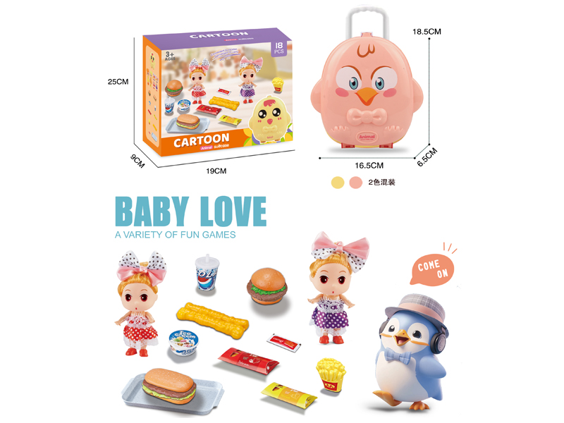 Bird Box Doll Western Food Set