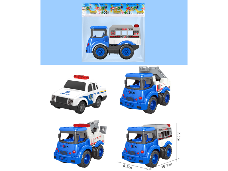 Pull Back City Police Vehicle