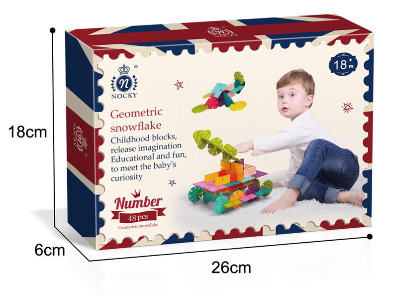 Geometric Snowflake 48PCS