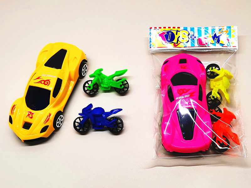Slide Car + Slide Motorcycles 3pcs