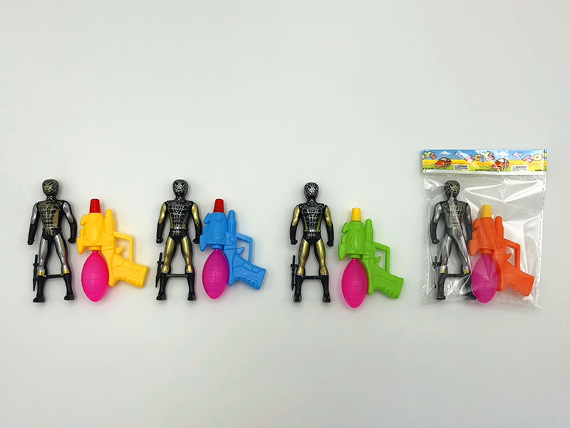 Small Water Gun + Black Spider Man