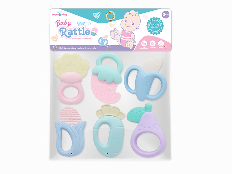 Baby Rattles(6PCS)(Can Be Boiled At High Temperature)