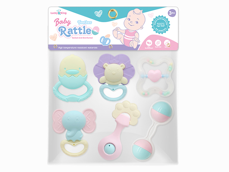 Baby Rattles(6PCS)(Can Be Boiled At High Temperature)
