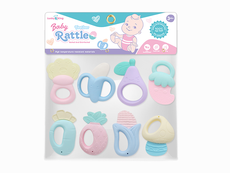 Baby Rattles(8PCS)(Can Be Boiled At High Temperature)