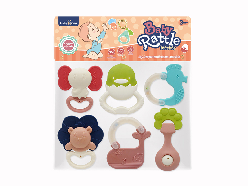 Baby Rattles(6PCS)(Can Be Boiled At High Temperature)
