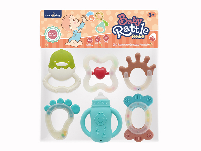 Baby Rattles(6PCS)(Can Be Boiled At High Temperature)