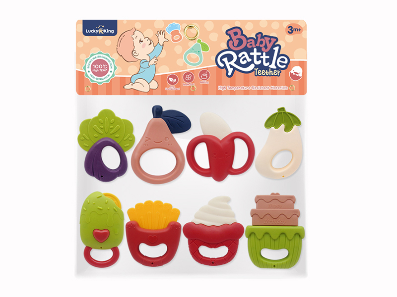 Baby Rattles(8PCS)(Can Be Boiled At High Temperature)