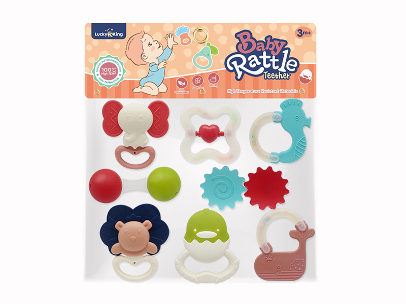 Baby Rattles(8PCS)(Can Be Boiled At High Temperature)