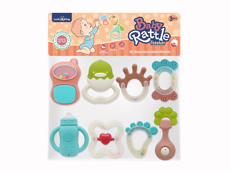 Baby Rattles(8PCS)(Can Be Boiled At High Temperature)