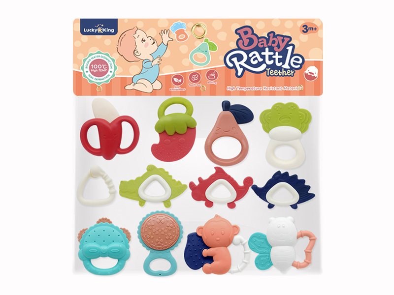 Baby Rattles(12PCS)(Can Be Boiled At High Temperature)