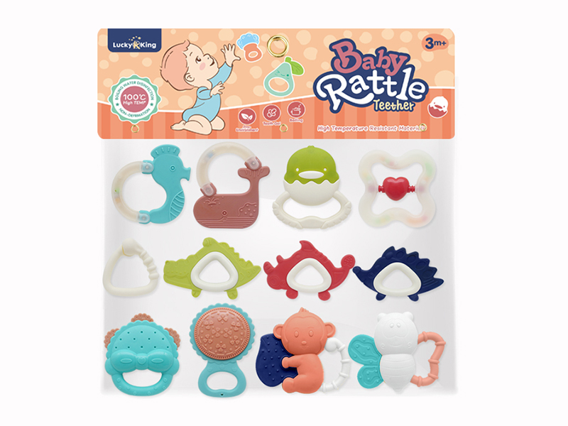 Baby Rattles(12PCS)(Can Be Boiled At High Temperature)