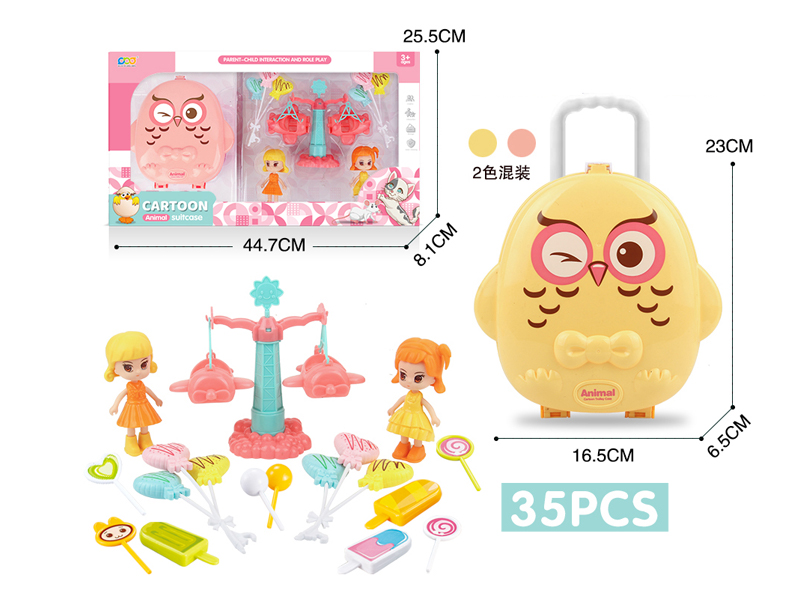 Candy Swinging Airplane Doll Owl Box