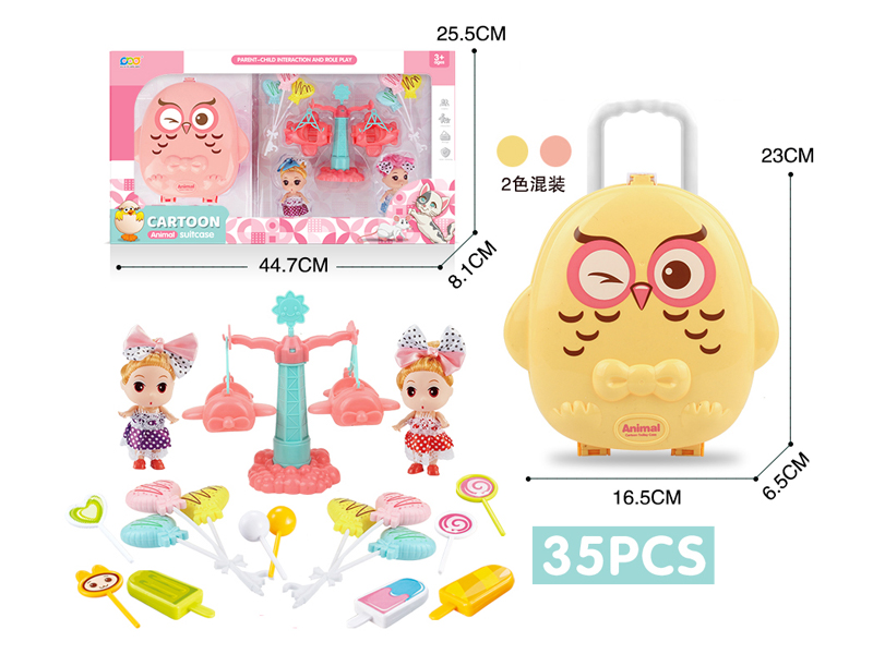Candy Swinging Airplane Doll Owl Box