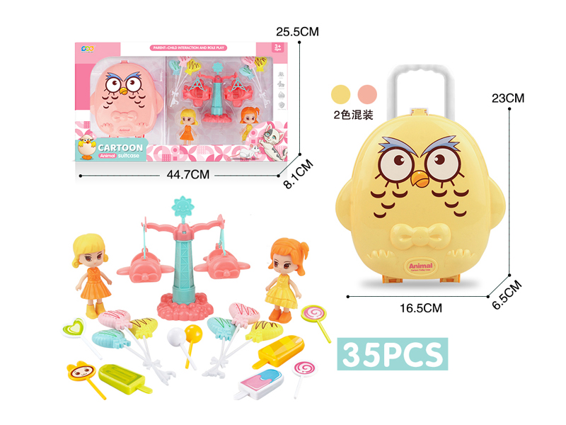 Candy Swinging Airplane Doll Blue Eagle Box