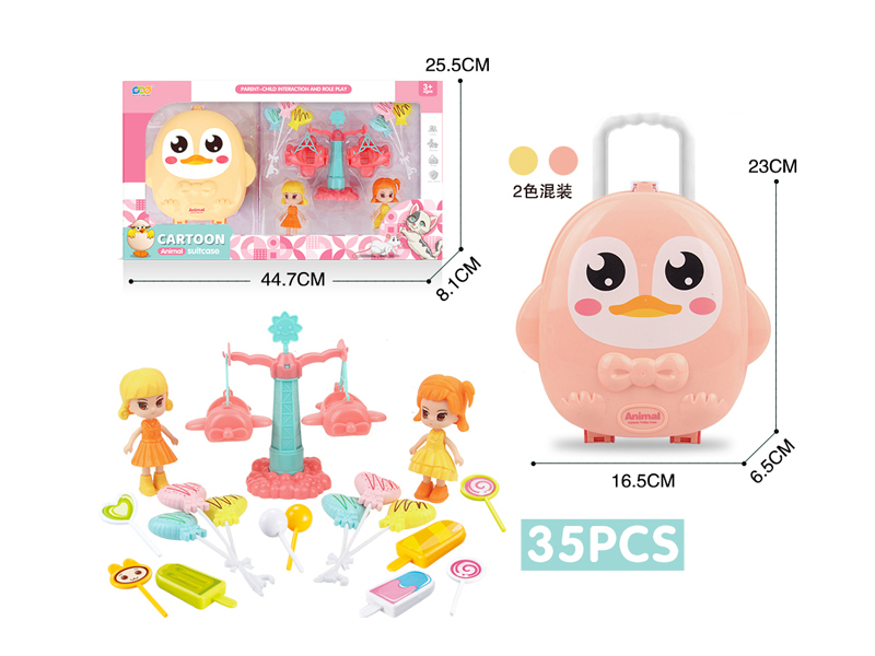 Candy Swinging Airplane Doll Penguin Box