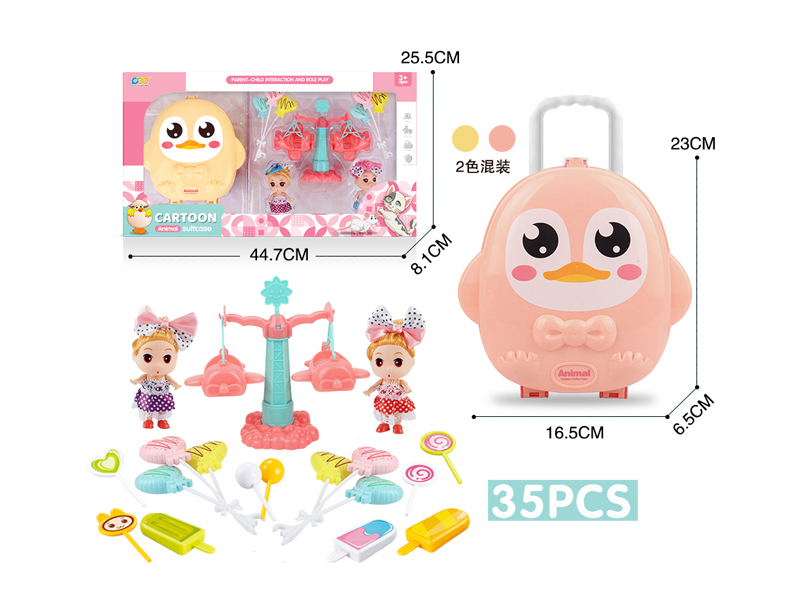 Candy Swinging Airplane Doll Penguin Box