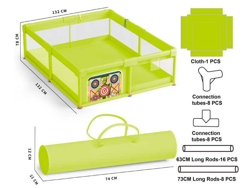 Cartoon Turtle Square Fence Toy